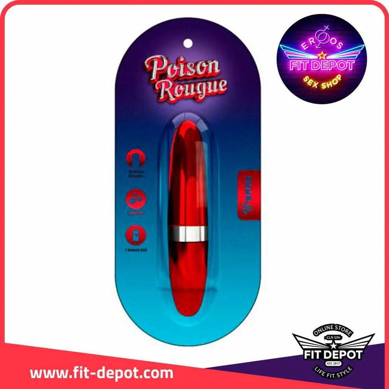 LABIAL VIBRADOR POTENTE ELEGANTE Y DISCRETO- NMMS POISON ROUGUE - FIT Depot de México
