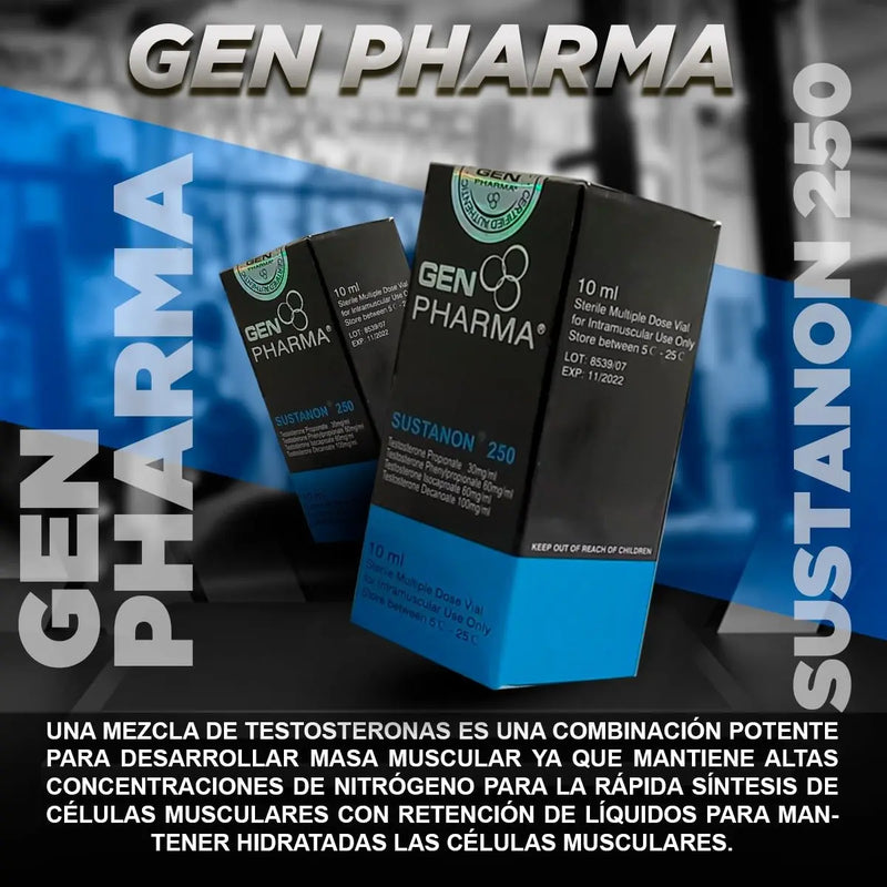 SUSTANON 250 / TESTOSTERONE PROPIONATE 30MG · PHENYLPROPIONATE 60 MG · ISOCAPROATE 60 MG · DECANOATE 100 MG / GEN PHARMA - esteroides