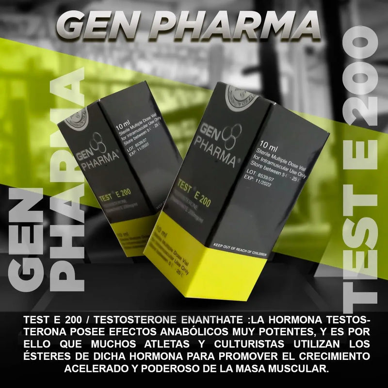 TEST E 200 / TESTOSTERONE ENANTHATE 200MG / GEN PHARMA - esteroides