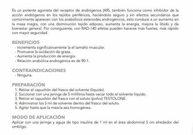 Testolone Intradérmico 300 mcg ( RAD-140 ) - GERMAN LABS - BIG Depot de México