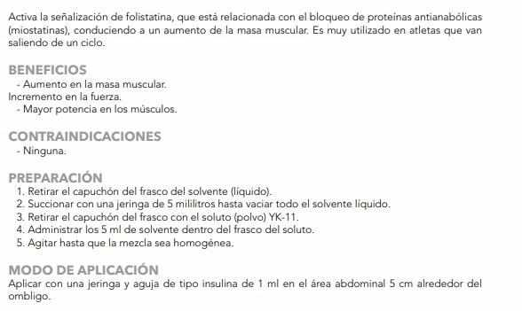 YK-11 Inhibidor de la miostatina Intradermico 450 mcg ( MK-677 ) - GERMAN LABS - FIT Depot de México